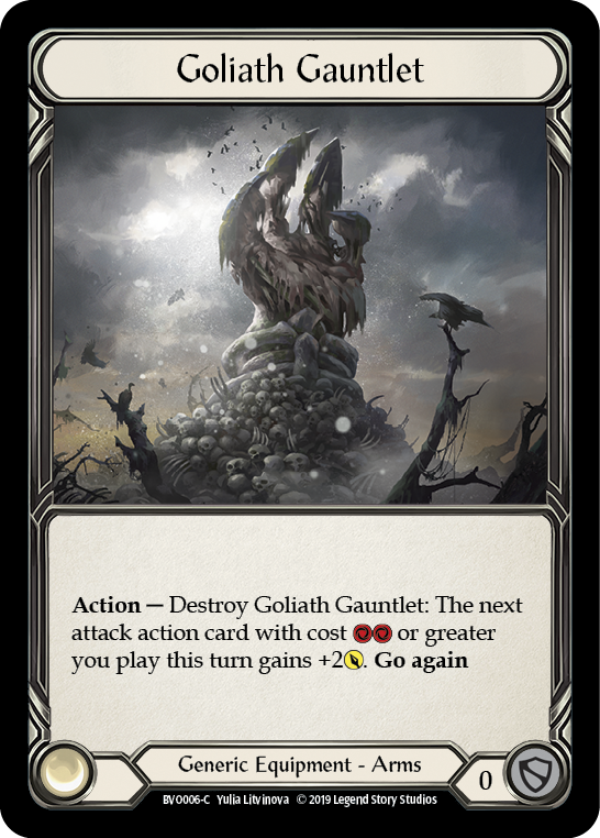Goliath Gauntlet [BVO006-C] (Bravo Hero Deck)  1st Edition Normal | Card Merchant Takapuna