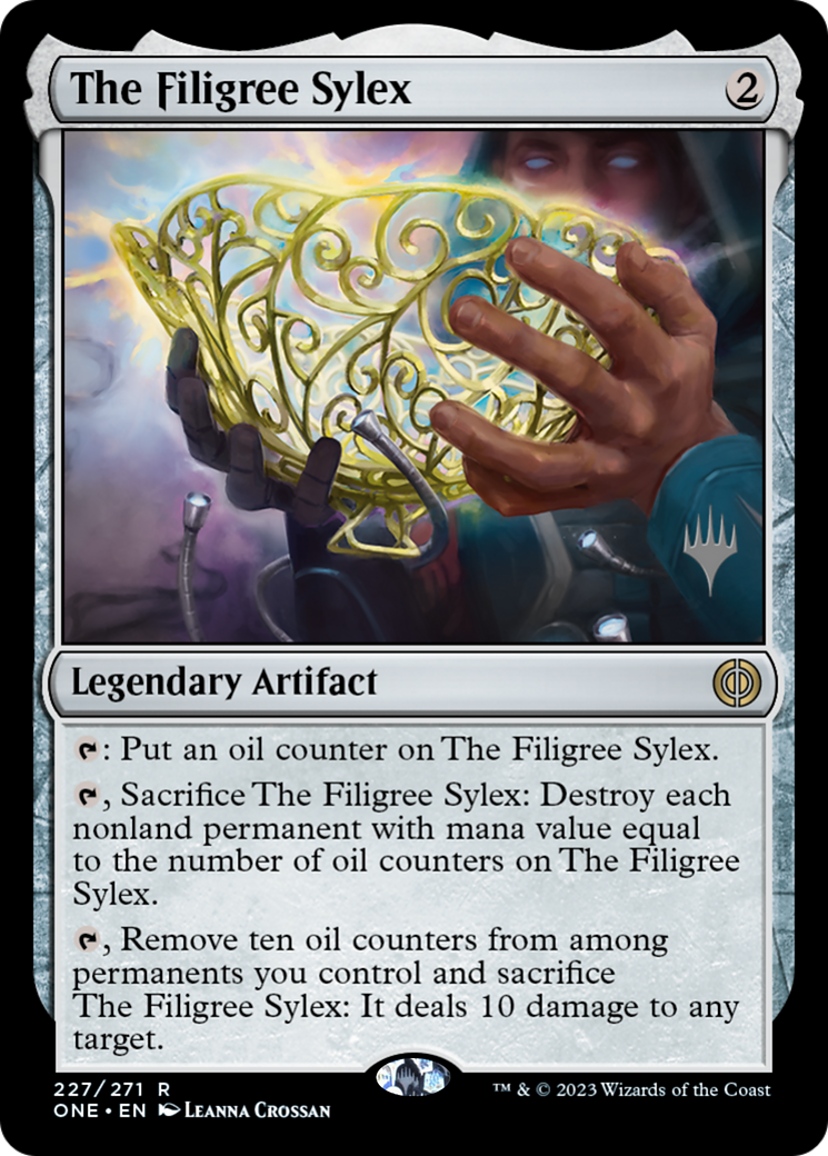 The Filigree Sylex (Promo Pack) [Phyrexia: All Will Be One Promos] | Card Merchant Takapuna