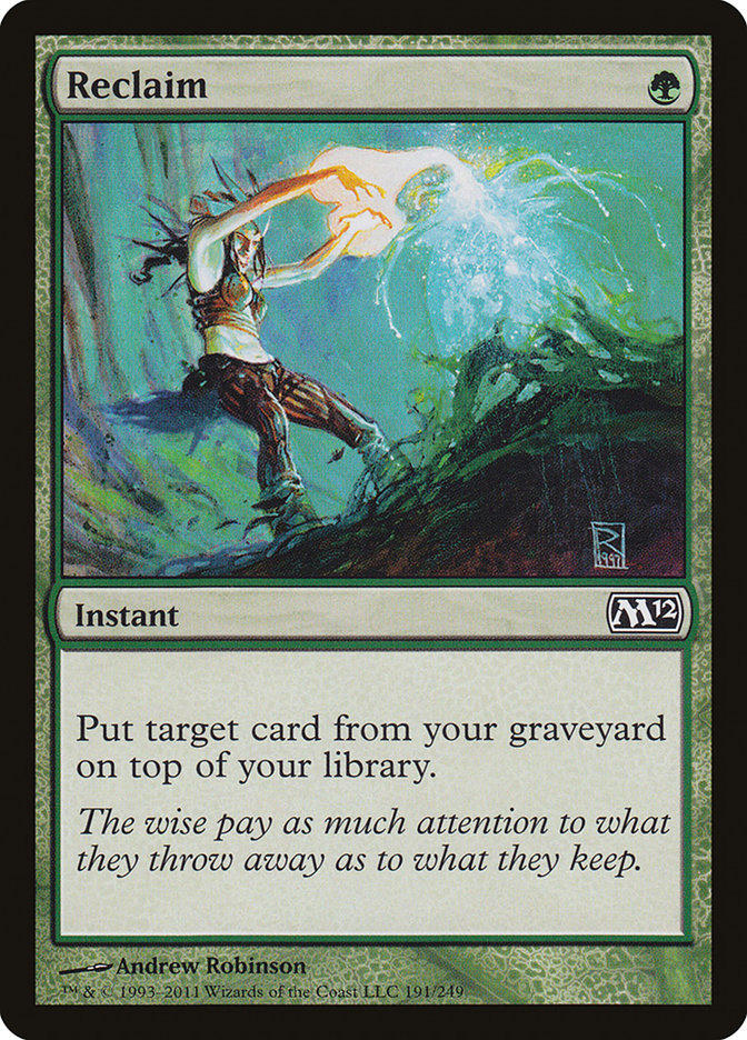 Reclaim [Magic 2012] | Card Merchant Takapuna