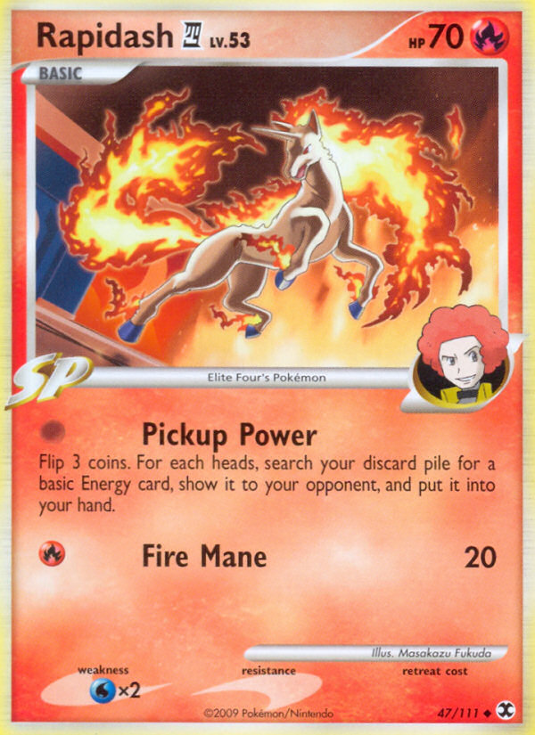 Rapidash (47/111) [Platinum: Rising Rivals] | Card Merchant Takapuna