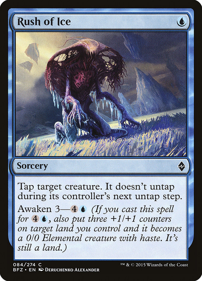 Rush of Ice [Battle for Zendikar] | Card Merchant Takapuna