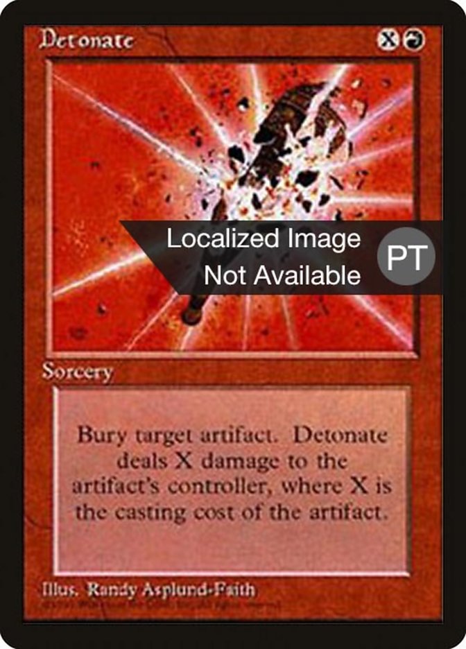 Detonate [Fourth Edition (Foreign Black Border)] | Card Merchant Takapuna