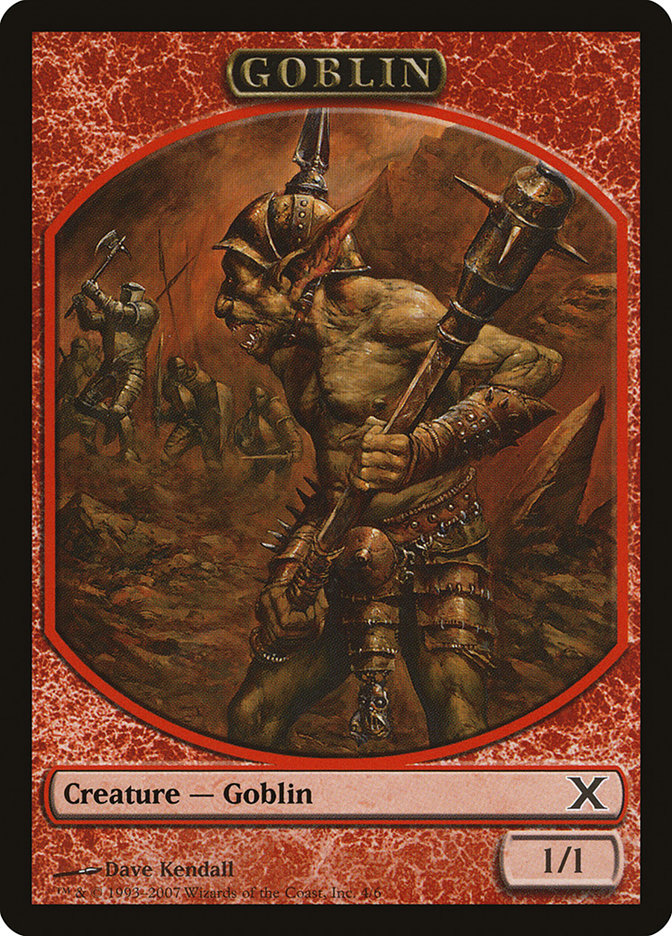 Goblin Token [Tenth Edition Tokens] | Card Merchant Takapuna