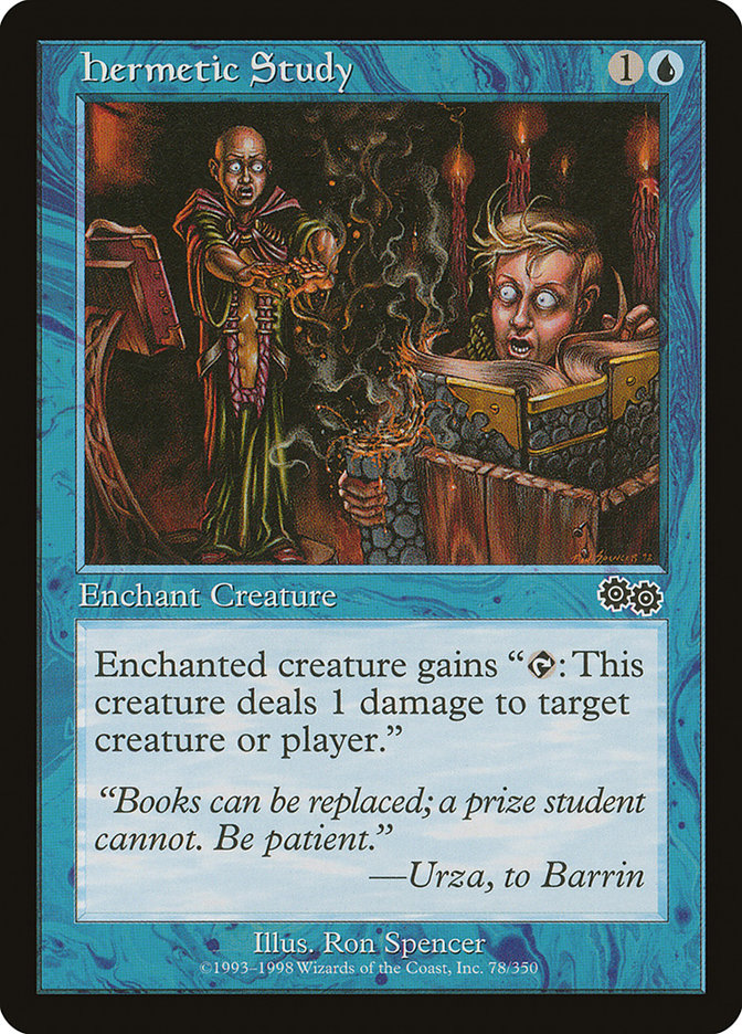 Hermetic Study [Urza's Saga] | Card Merchant Takapuna