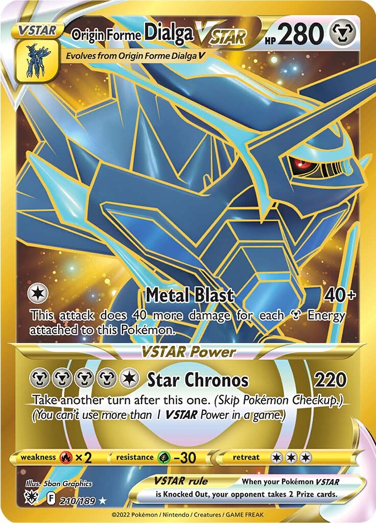 Origin Forme Dialga VSTAR (210/189) [Sword & Shield: Astral Radiance] | Card Merchant Takapuna