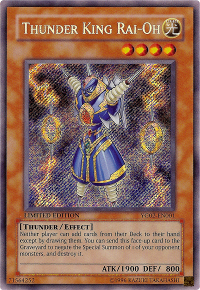 Thunder King Rai-Oh [YG02-EN001] Secret Rare | Card Merchant Takapuna