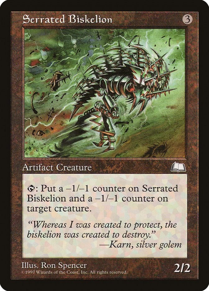 Serrated Biskelion [Weatherlight] | Card Merchant Takapuna