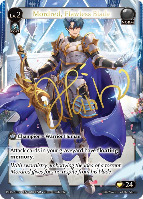 Mordred, Flawless Blade (CSR) (018) [Dawn of Ashes: Alter Edition] | Card Merchant Takapuna