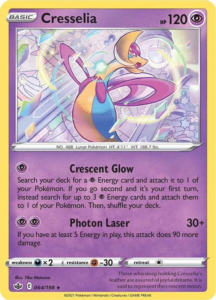 Cresselia (064/198) (Theme Deck Exclusive) [Sword & Shield: Chilling Reign] | Card Merchant Takapuna