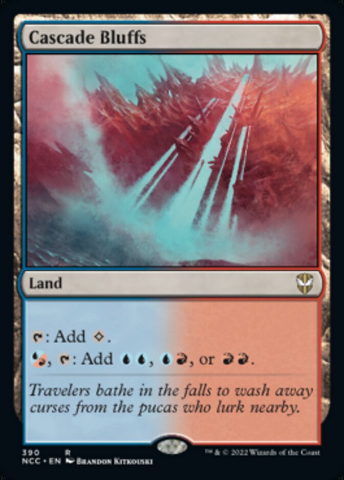 Cascade Bluffs [Streets of New Capenna Commander] | Card Merchant Takapuna