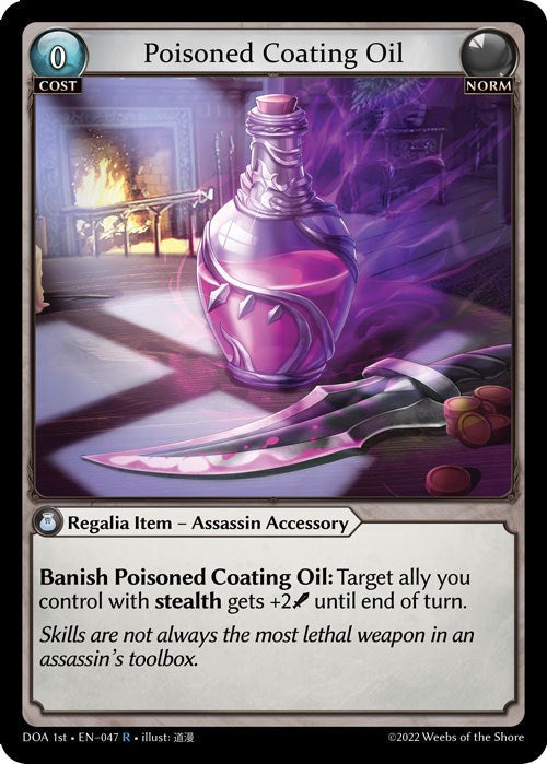 Poisoned Coating Oil (047) [Dawn of Ashes: 1st Edition] | Card Merchant Takapuna
