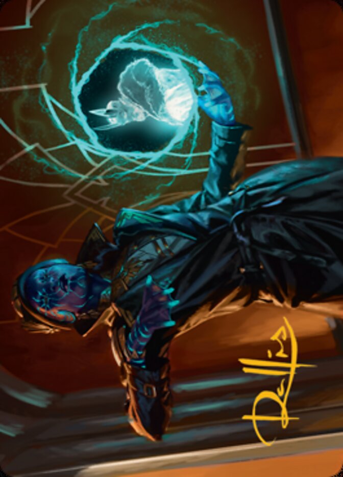 Kamiz, Obscura Oculus Art Card (Gold-Stamped Signature) [Streets of New Capenna Art Series] | Card Merchant Takapuna