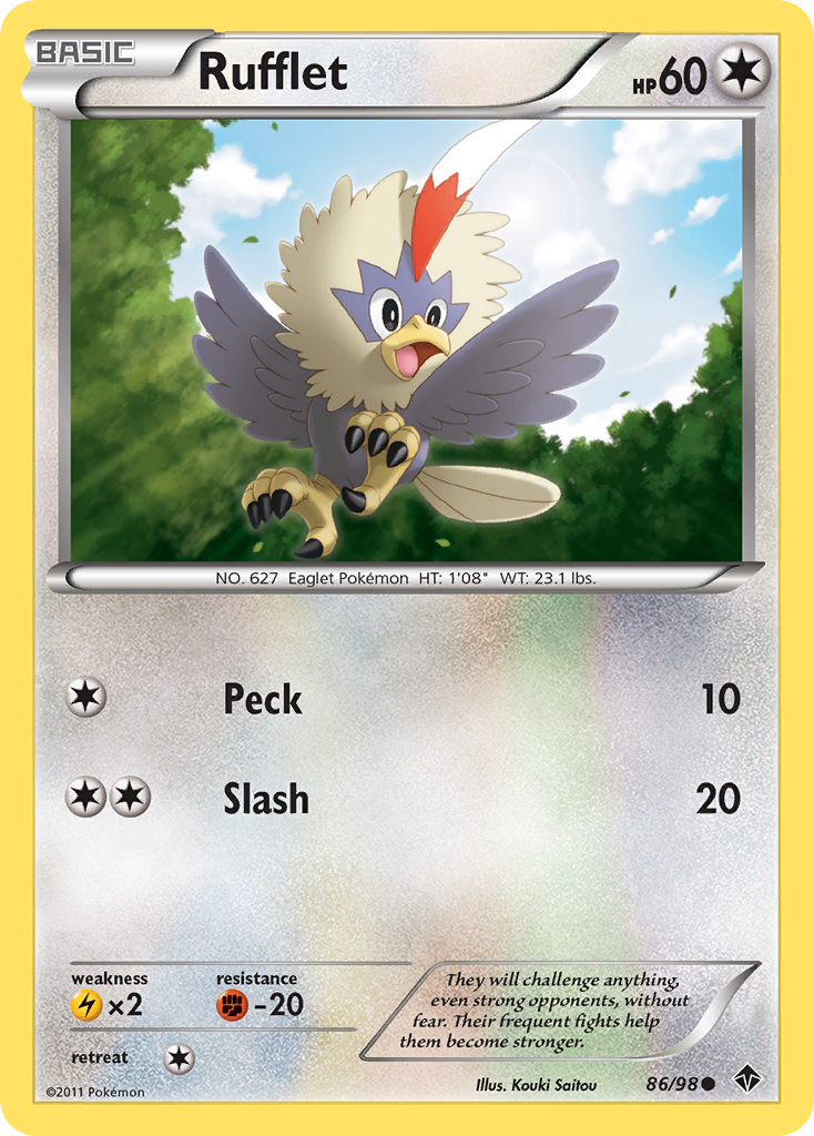 Rufflet (86/98) [Black & White: Emerging Powers] | Card Merchant Takapuna
