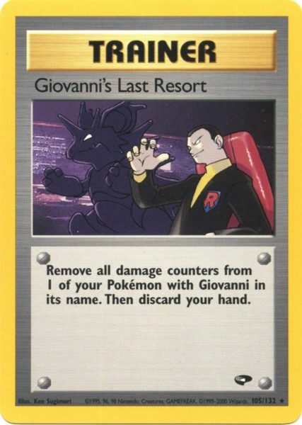 Giovanni's Last Resort (105/132) [Gym Challenge Unlimited] | Card Merchant Takapuna