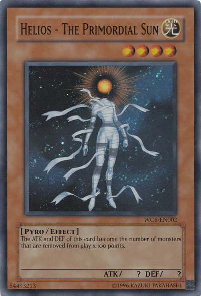 Helios - The Primordial Sun [WC6-EN002] Super Rare | Card Merchant Takapuna