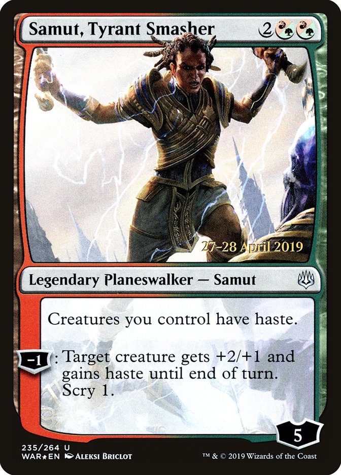 Samut, Tyrant Smasher [War of the Spark Prerelease Promos] | Card Merchant Takapuna
