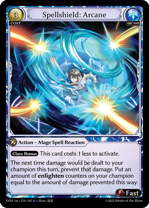 Spellshield: Arcane (247) [Dawn of Ashes: 1st Edition] | Card Merchant Takapuna