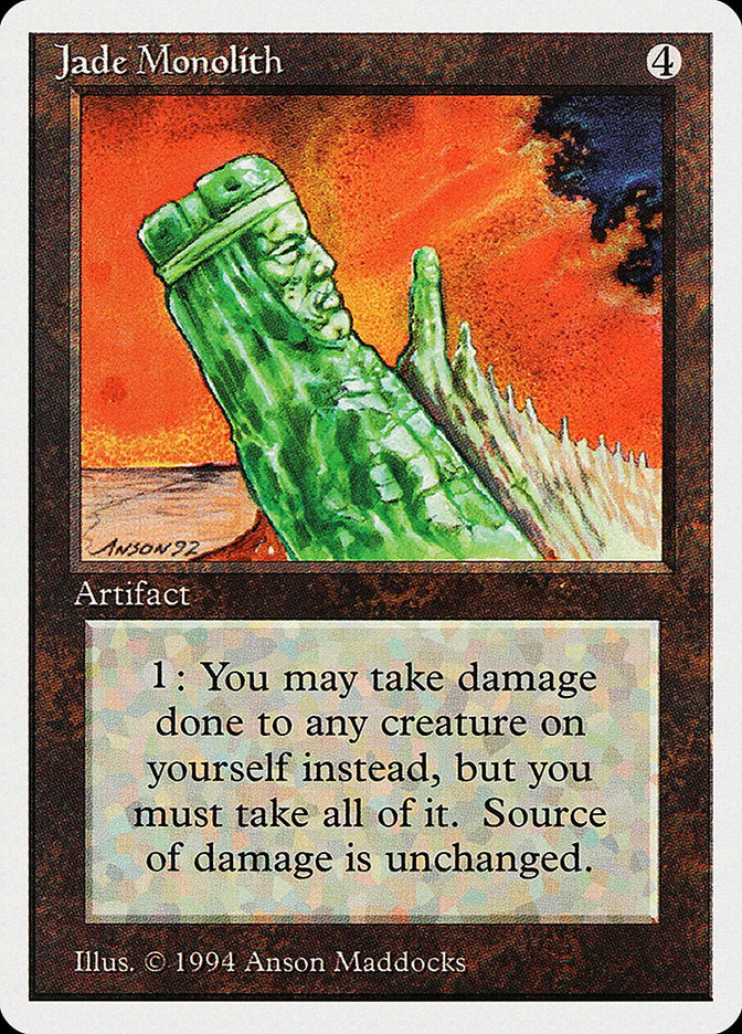 Jade Monolith [Summer Magic / Edgar] | Card Merchant Takapuna