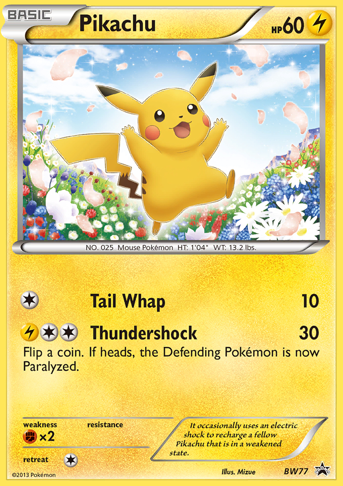Pikachu (BW77) [Black & White: Black Star Promos] | Card Merchant Takapuna