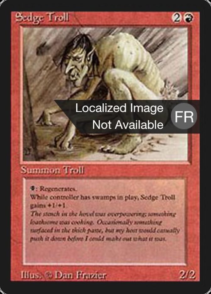 Sedge Troll [Foreign Black Border] | Card Merchant Takapuna