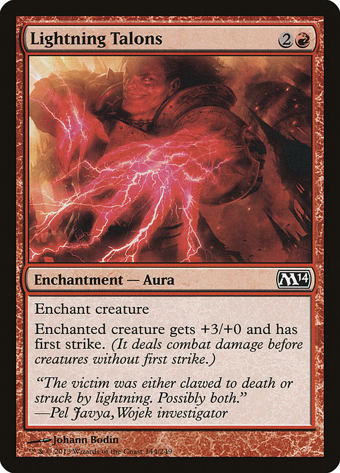 Lightning Talons [Magic 2014] | Card Merchant Takapuna