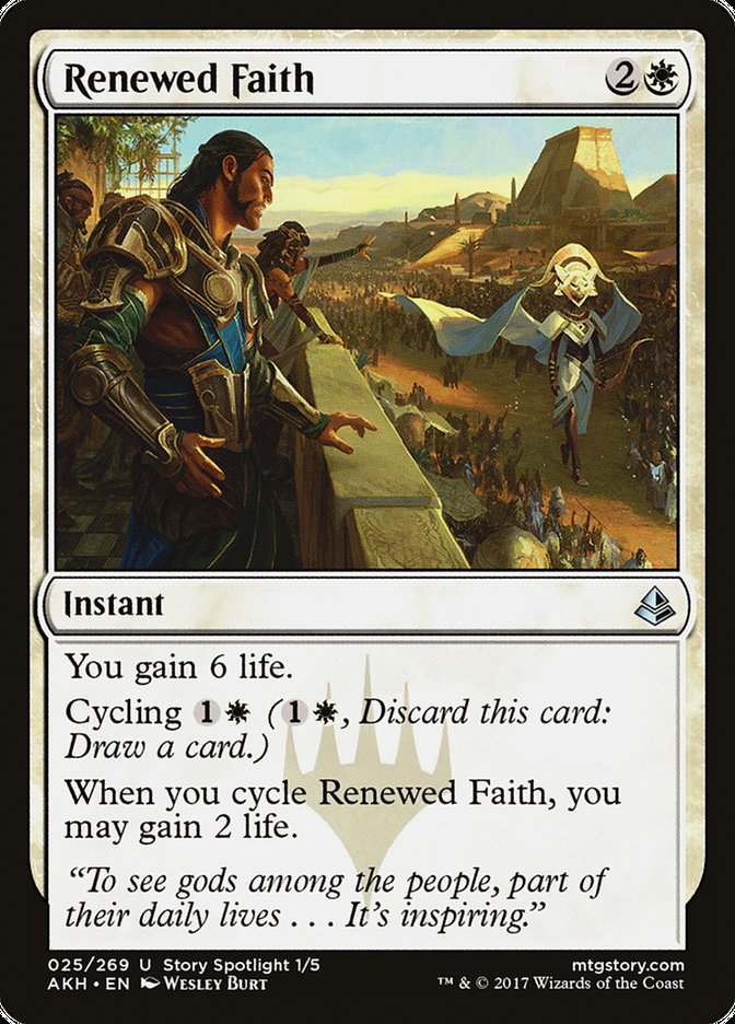 Renewed Faith [Amonkhet] | Card Merchant Takapuna