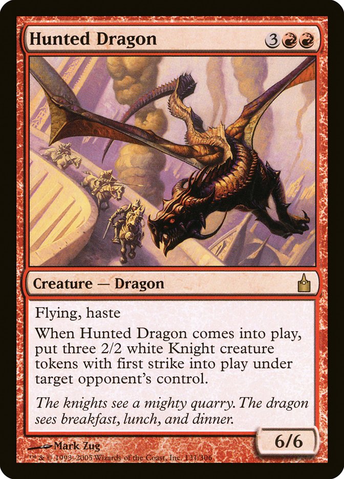 Hunted Dragon [Ravnica: City of Guilds] | Card Merchant Takapuna