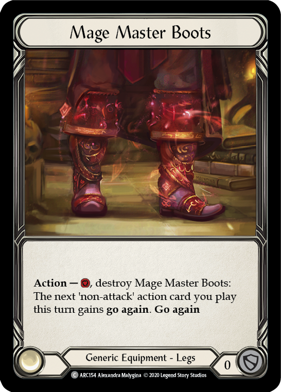 Mage Master Boots [U-ARC154] (Arcane Rising Unlimited)  Unlimited Rainbow Foil | Card Merchant Takapuna
