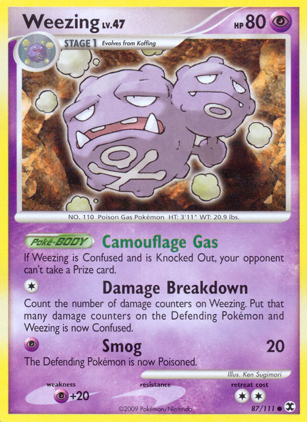 Weezing (87/111) [Platinum: Rising Rivals] | Card Merchant Takapuna