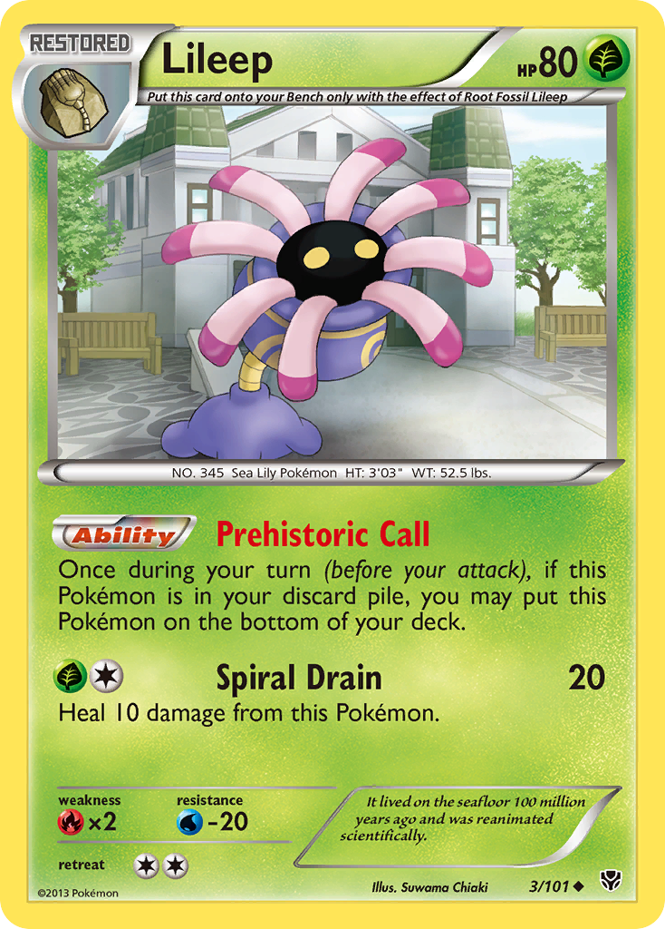 Lileep (3/101) [Black & White: Plasma Blast] | Card Merchant Takapuna