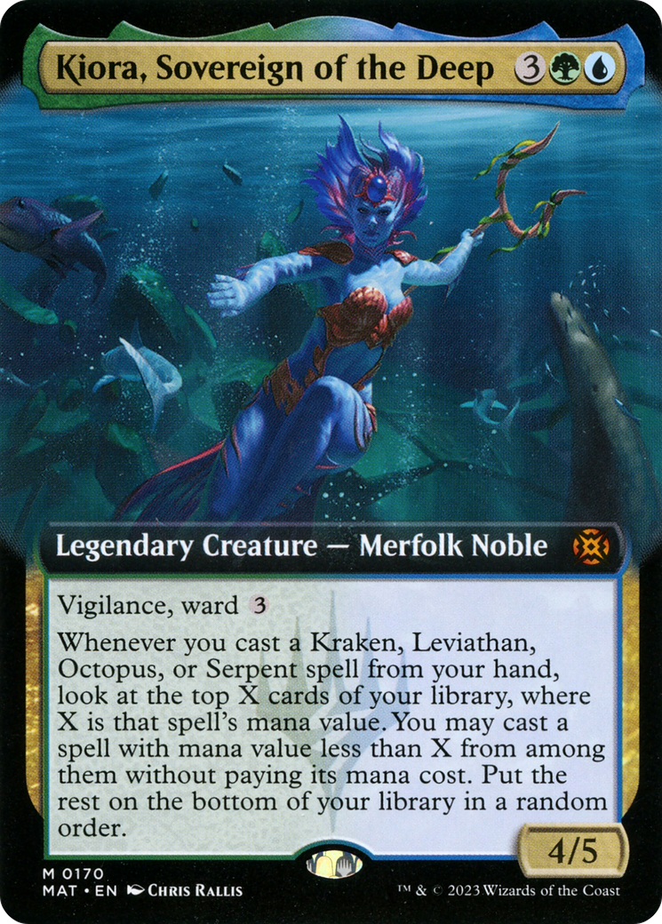 Kiora, Sovereign of the Deep (Extended Art) [March of the Machine: The Aftermath] | Card Merchant Takapuna