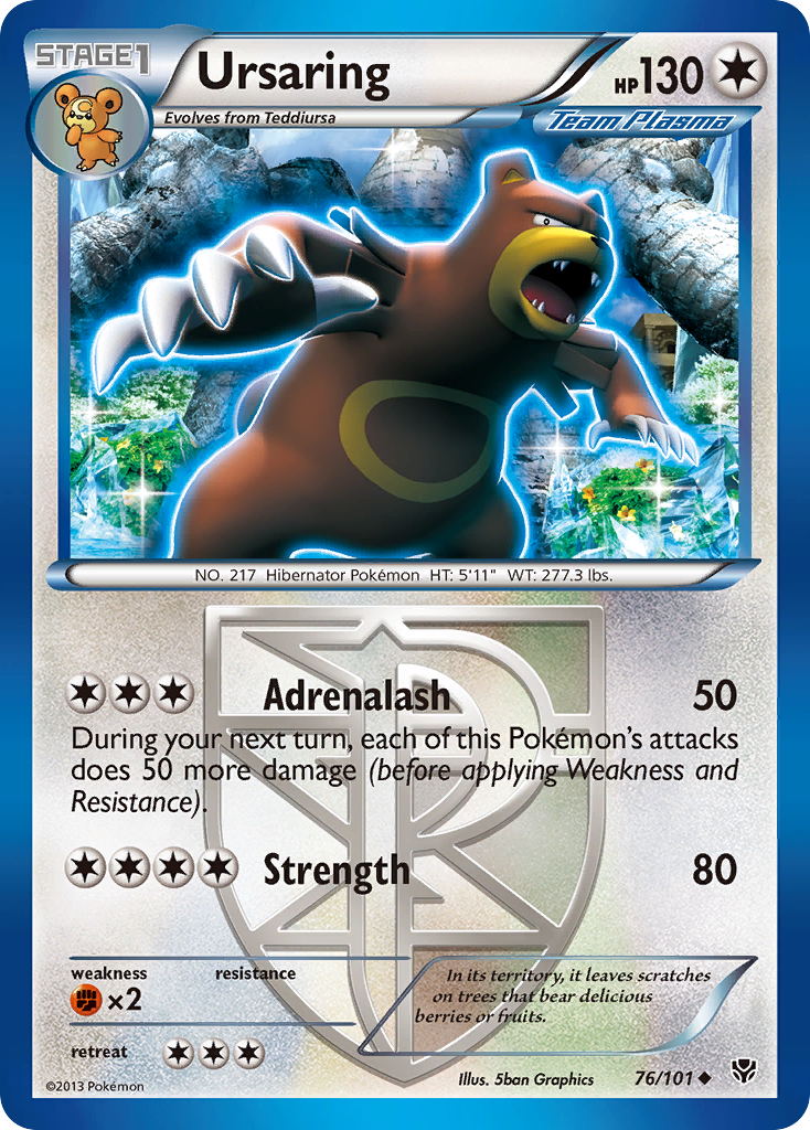 Ursaring (76/101) [Black & White: Plasma Blast] | Card Merchant Takapuna