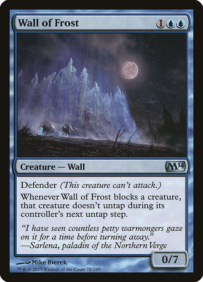 Wall of Frost [Magic 2014] | Card Merchant Takapuna