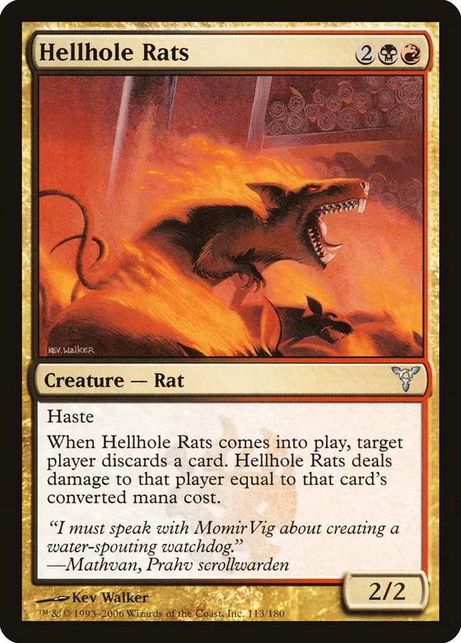 Hellhole Rats [Dissension] | Card Merchant Takapuna