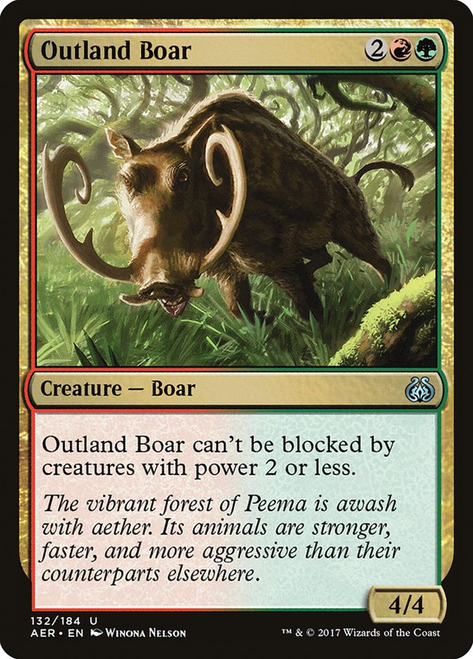 Outland Boar [Aether Revolt] | Card Merchant Takapuna