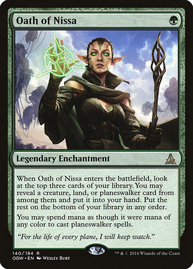 Oath of Nissa [Oath of the Gatewatch] | Card Merchant Takapuna