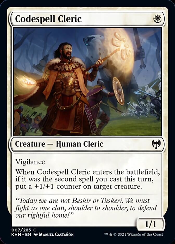 Codespell Cleric [Kaldheim] | Card Merchant Takapuna