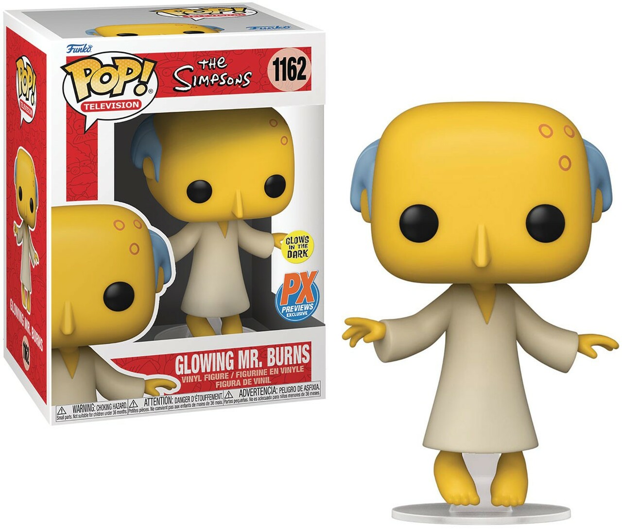 The Simpsons - Glowing Mr. Burns Pop! 1162 | Card Merchant Takapuna