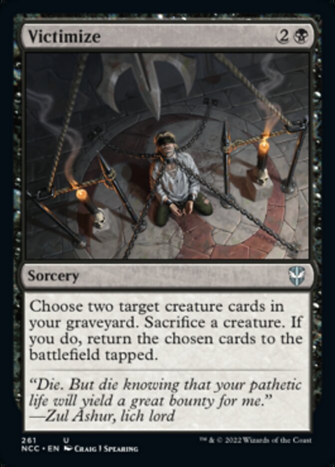 Victimize [Streets of New Capenna Commander] | Card Merchant Takapuna