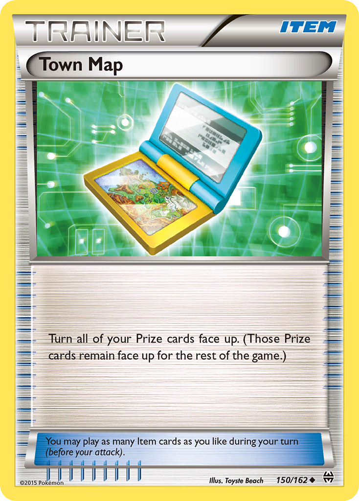 Town Map (150/162) [XY: BREAKthrough] | Card Merchant Takapuna