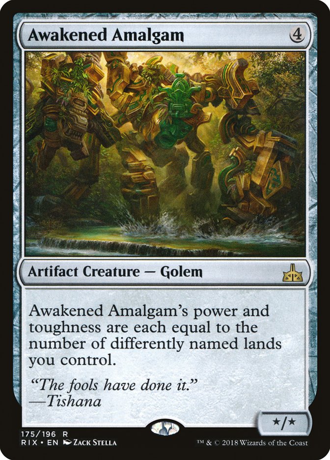 Awakened Amalgam [Rivals of Ixalan] | Card Merchant Takapuna