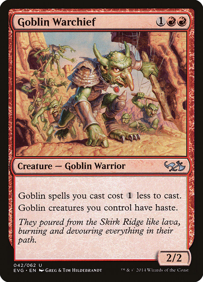 Goblin Warchief (Elves vs. Goblins) [Duel Decks Anthology] | Card Merchant Takapuna