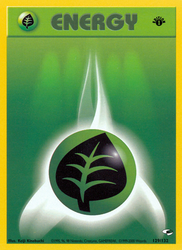 Grass Energy (129/132) [Gym Heroes 1st Edition] | Card Merchant Takapuna