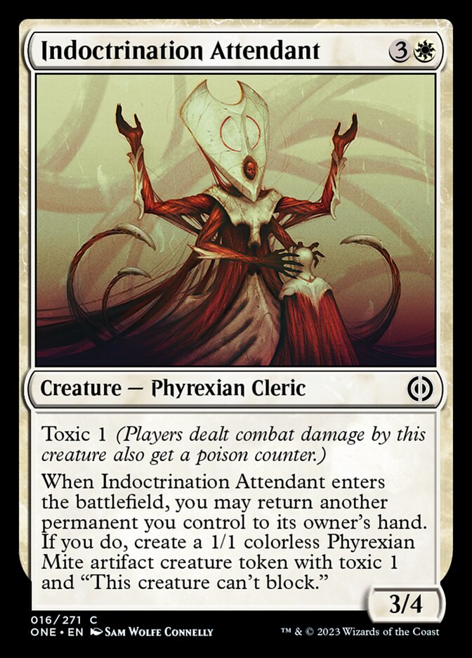 Indoctrination Attendant [Phyrexia: All Will Be One] | Card Merchant Takapuna