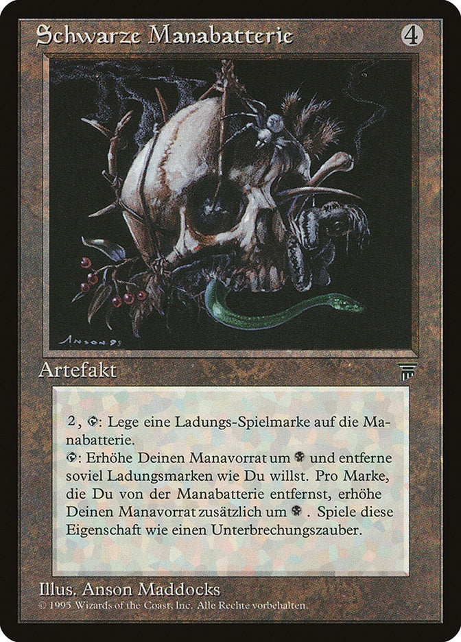 Black Mana Battery (German) - "Schwarze Manabatterie" [Renaissance] | Card Merchant Takapuna