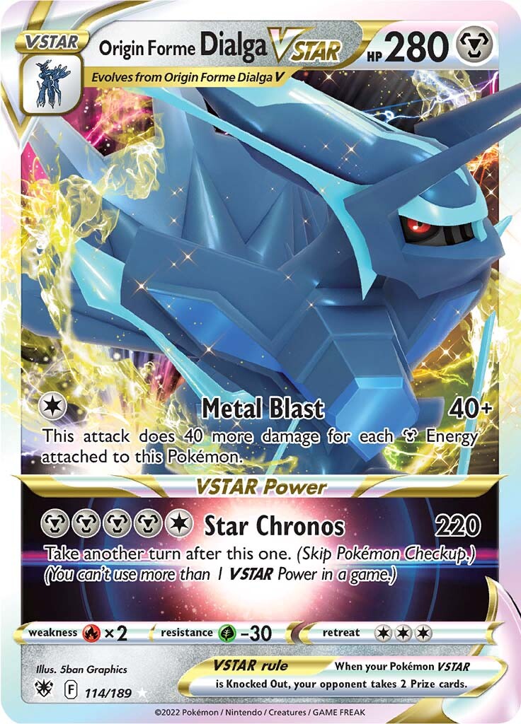 Origin Forme Dialga VSTAR (114/189) [Sword & Shield: Astral Radiance] | Card Merchant Takapuna