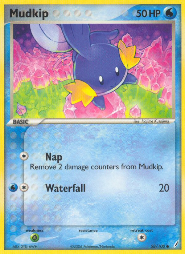 Mudkip (58/100) [EX: Crystal Guardians] | Card Merchant Takapuna