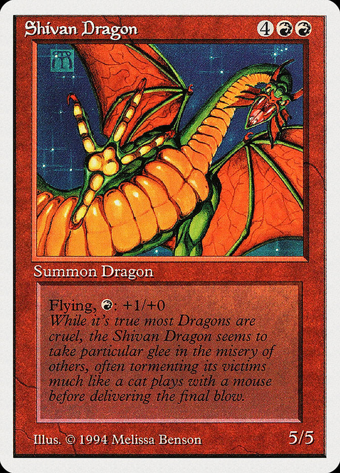 Shivan Dragon [Summer Magic / Edgar] | Card Merchant Takapuna