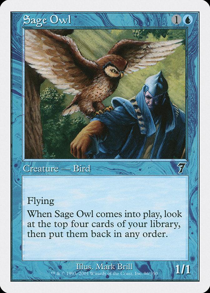 Sage Owl [Seventh Edition] | Card Merchant Takapuna