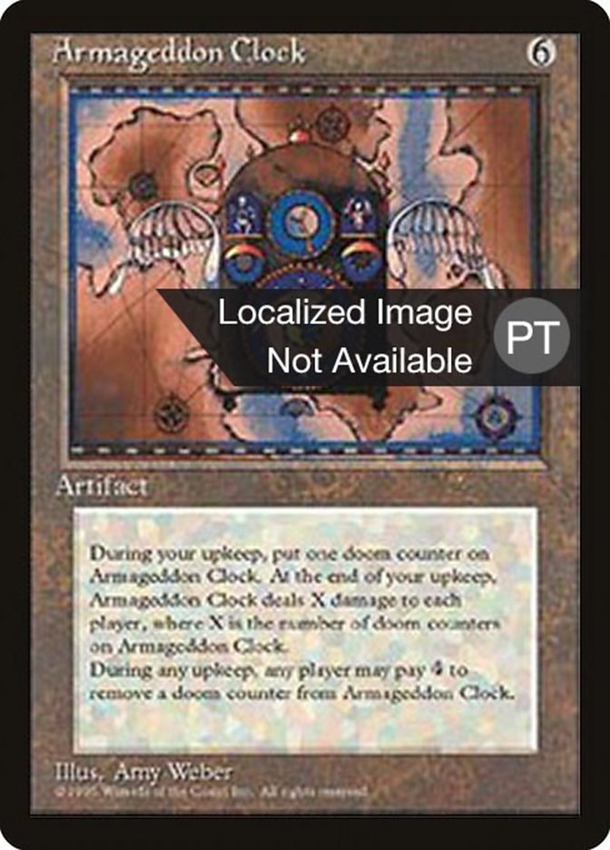 Armageddon Clock [Fourth Edition (Foreign Black Border)] | Card Merchant Takapuna